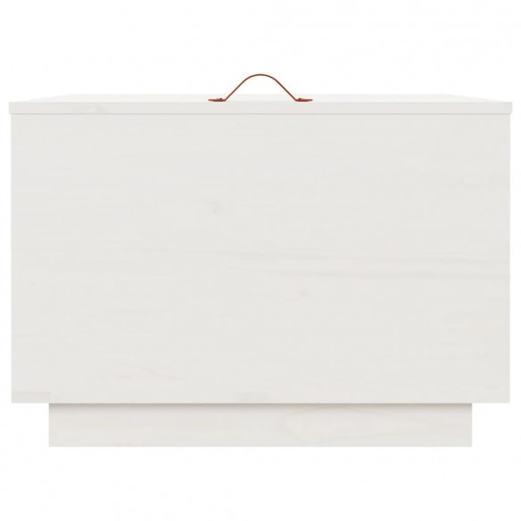 Boîtes de rangement et couvercles 3pcs Blanc Bois massif de pin