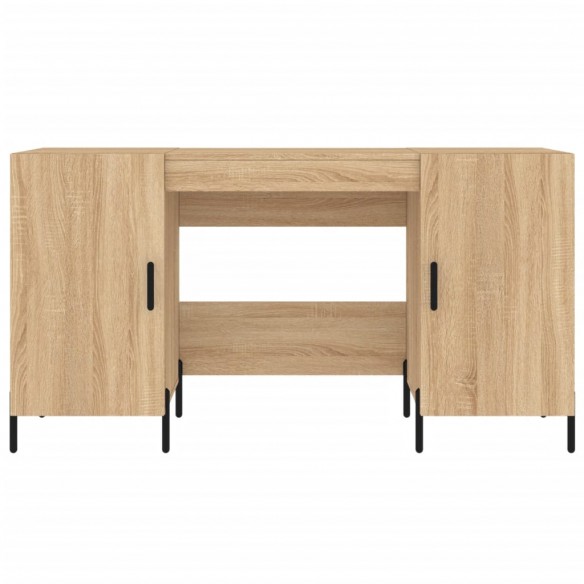 Bureau chêne sonoma 140x50x75 cm bois d'ingénierie