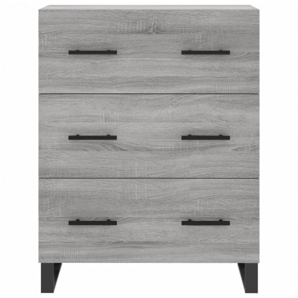 Buffet haut Sonoma gris 69,5x34x180 cm Bois d'ingénierie