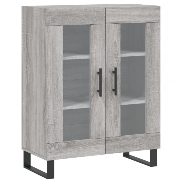 Buffet haut Sonoma gris 69,5x34x180 cm Bois d'ingénierie