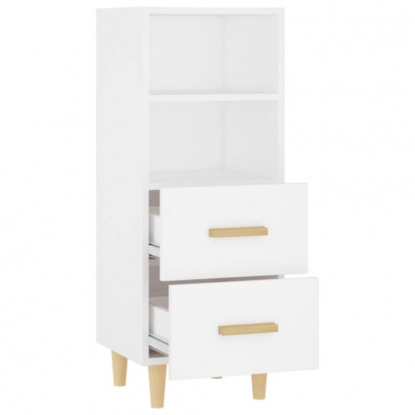 Buffet Blanc 34,5x34x90 cm Bois d'ingénierie