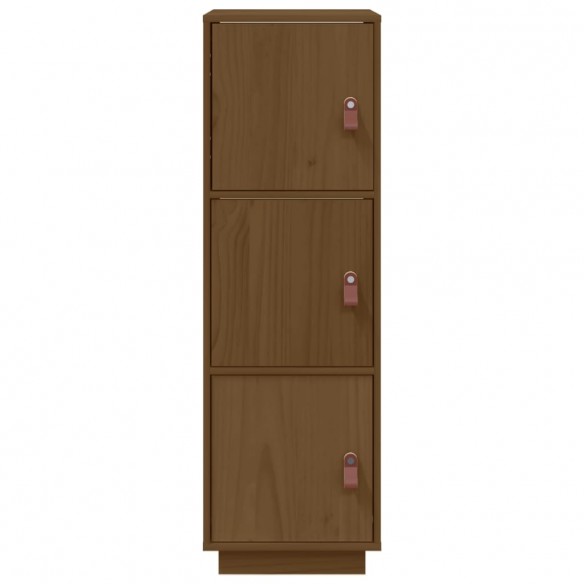 Buffet haut Marron miel 34x40x108,5 cm Bois massif de pin