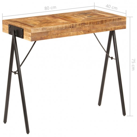 Table console Bois de manguier massif 80 x 40 x 75 cm