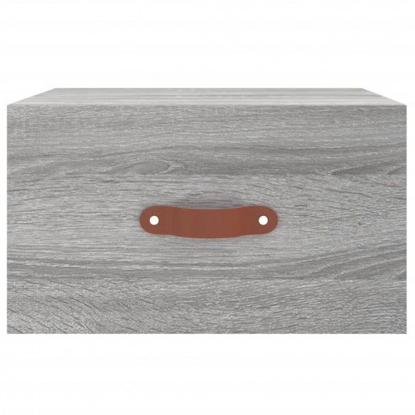 Tables de chevet murales 2 pcs sonoma gris 35x35x20 cm