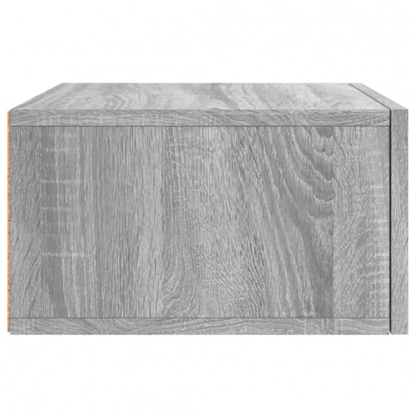 Tables de chevet murales 2 pcs sonoma gris 35x35x20 cm