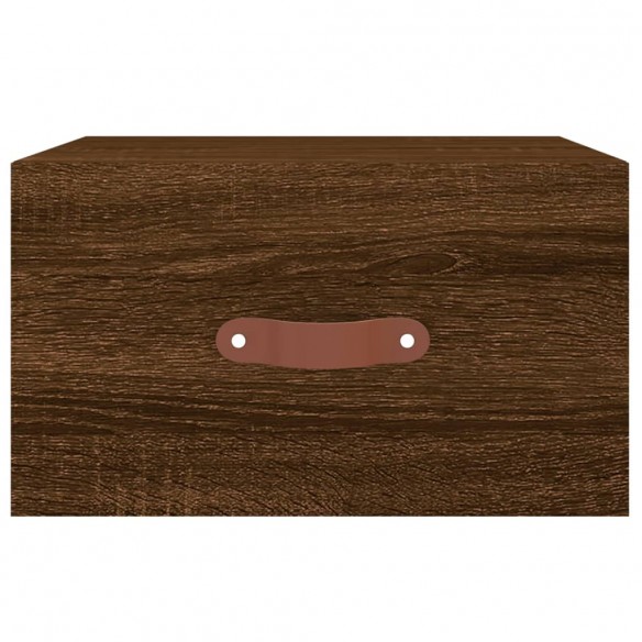 Tables de chevet murales 2 pcs chêne marron 35x35x20 cm