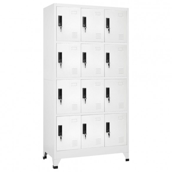 Armoire à casiers Blanc 90x45x180 cm Acier