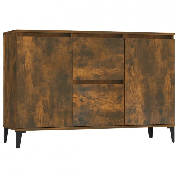 Buffet Chêne fumé 104x35x70 cm Bois d'ingénierie