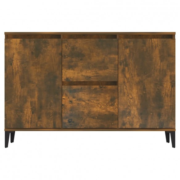 Buffet Chêne fumé 104x35x70 cm Bois d'ingénierie