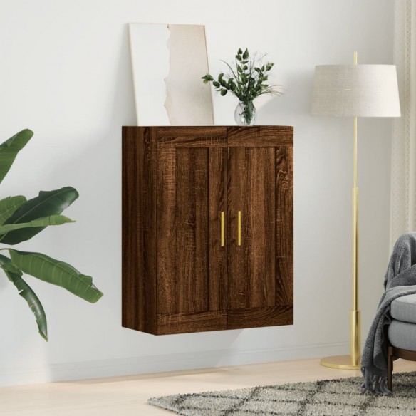 Armoire murale chêne marron 69,5x34x90 cm bois d'ingénierie