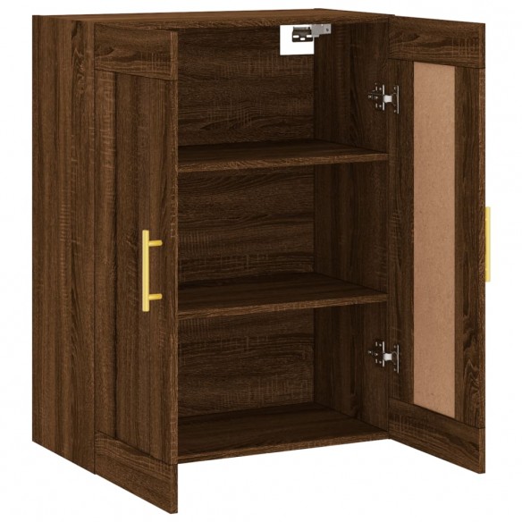 Armoire murale chêne marron 69,5x34x90 cm bois d'ingénierie