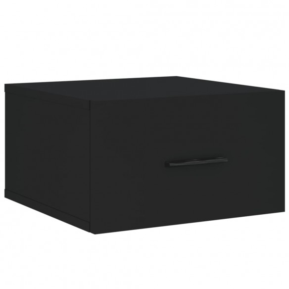 Tables de chevet murales 2 pcs noir 35x35x20 cm