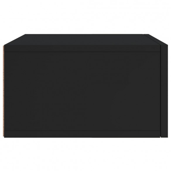 Tables de chevet murales 2 pcs noir 35x35x20 cm