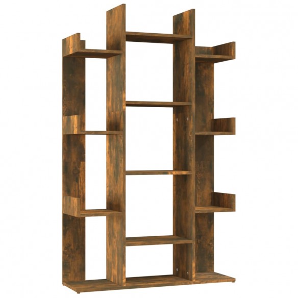 Bibliothèque Chêne fumé 86x25,5x140 cm Bois d'ingénierie