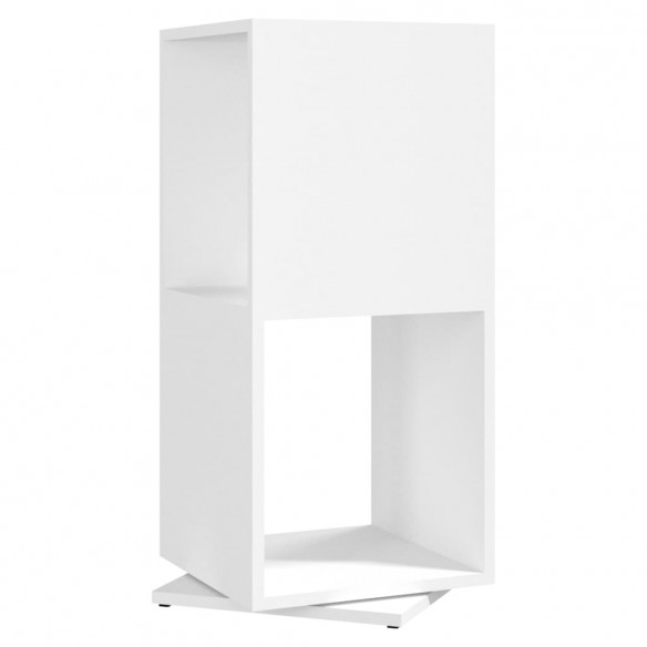 Armoire rotative Blanc 34,5x34,5x75,5 cm Aggloméré