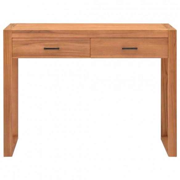 Bureau avec 2 tiroirs 100x40x75 cm Bois de teck