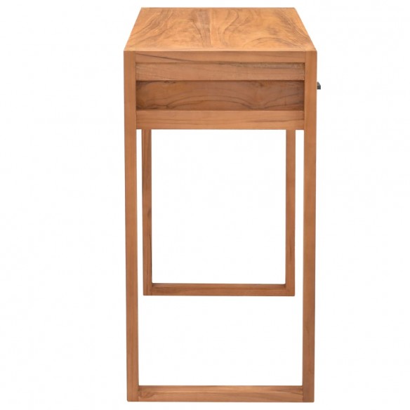 Bureau avec 2 tiroirs 100x40x75 cm Bois de teck