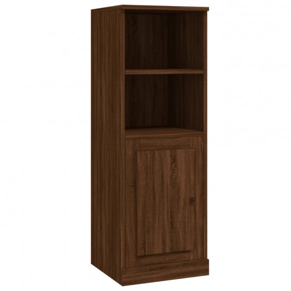 Buffet haut chêne marron 36x35,5x103,5 cm bois d'ingénierie