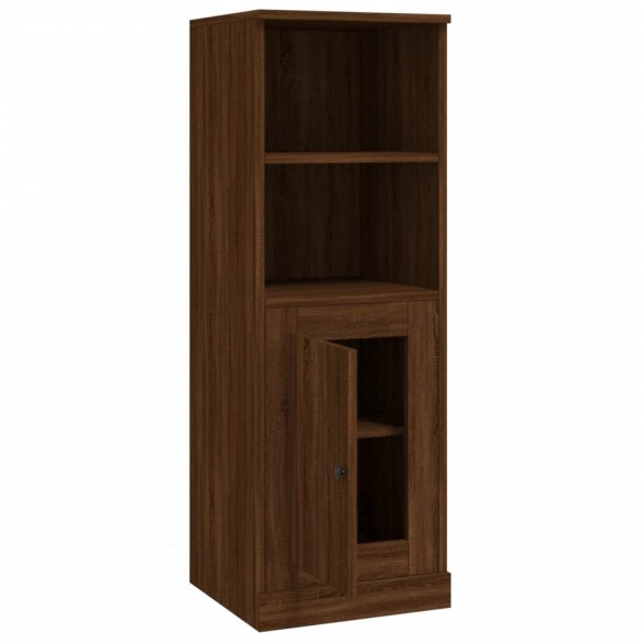 Buffet haut chêne marron 36x35,5x103,5 cm bois d'ingénierie