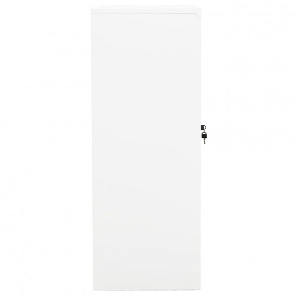 Armoire de bureau Blanc 90x40x105 cm Acier