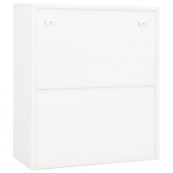 Armoire de bureau Blanc 90x40x105 cm Acier