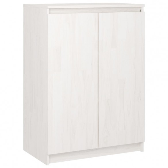 Buffet Blanc 60x36x84 cm Bois de pin massif