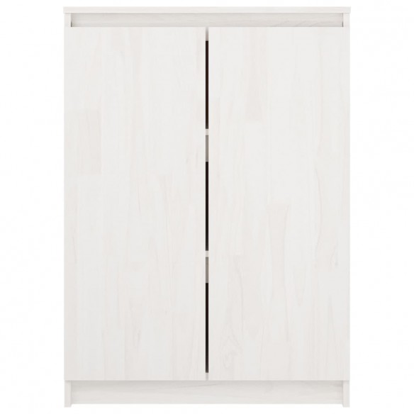 Buffet Blanc 60x36x84 cm Bois de pin massif