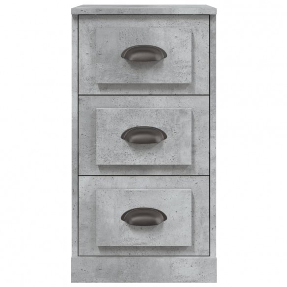 Buffet gris béton 36x35,5x67,5 cm bois d'ingénierie