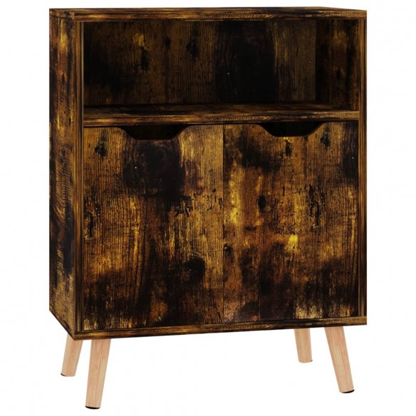 Buffet chêne fumé 60x30x72 cm bois d'ingénierie