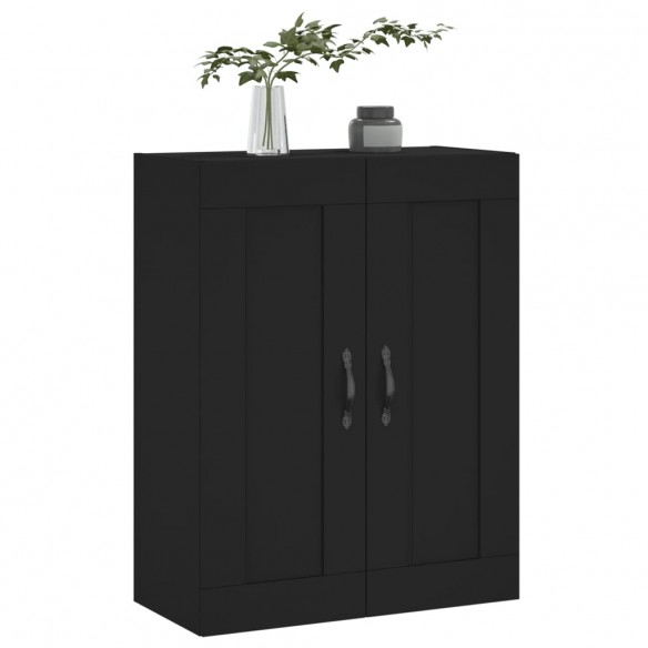 Armoire murale noir 69,5x34x90 cm bois d'ingénierie