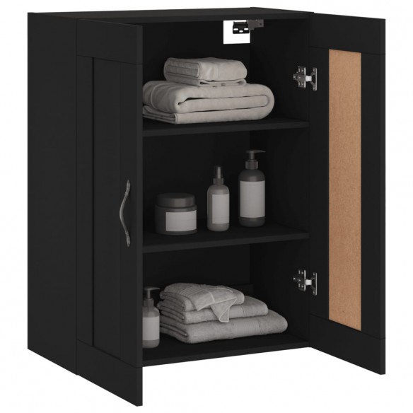 Armoire murale noir 69,5x34x90 cm bois d'ingénierie