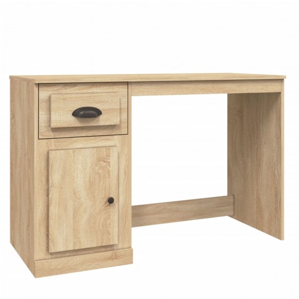 Bureau avec tiroir chêne sonoma 115x50x75 cm bois d'ingénierie