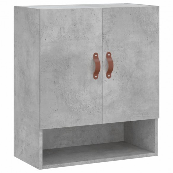 Armoire murale gris béton 60x31x70 cm bois d'ingénierie