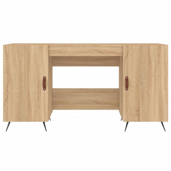 Bureau chêne sonoma 140x50x75 cm bois d'ingénierie