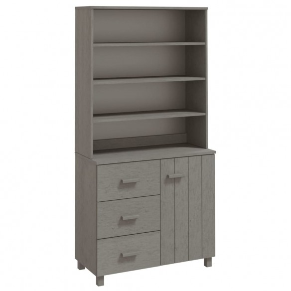 Buffet HAMAR Bois massif de pin Gris clair