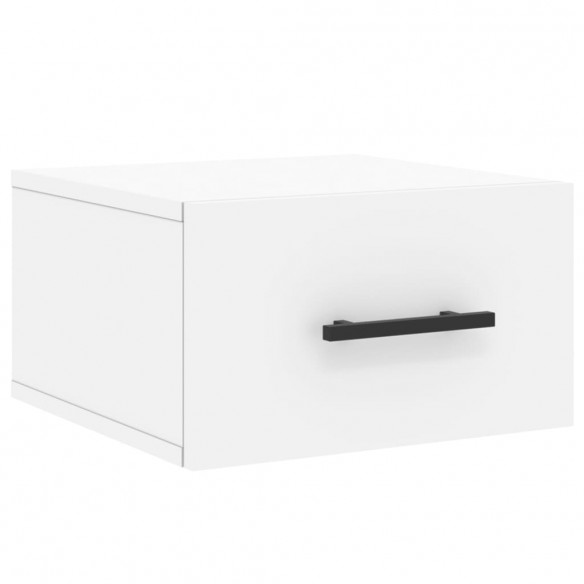 Tables de chevet murales 2 pcs blanc 35x35x20 cm