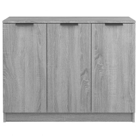 Buffet Sonoma gris 90,5x30x70 cm Bois d'ingénierie