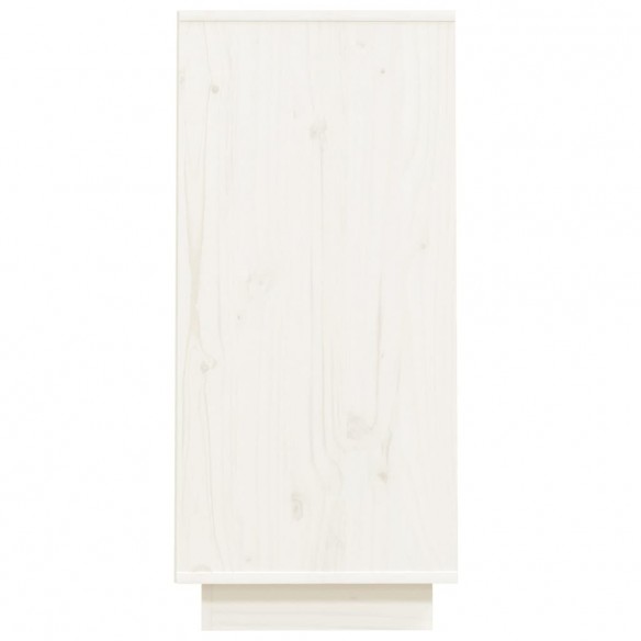 Armoire console Blanc 60x34x75 cm Bois de pin solide