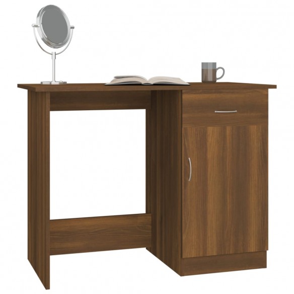 Bureau Chêne marron 100x50x76 cm Bois d'ingénierie