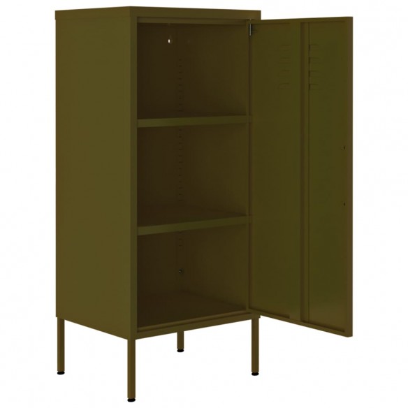 Armoire de rangement Vert olive 42,5x35x101,5 cm Acier