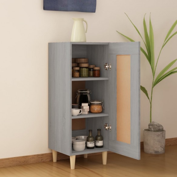 Buffet Sonoma gris 34,5x34x90 cm Bois d'ingénierie