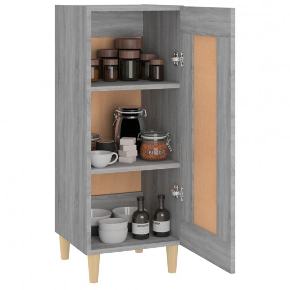 Buffet Sonoma gris 34,5x34x90 cm Bois d'ingénierie