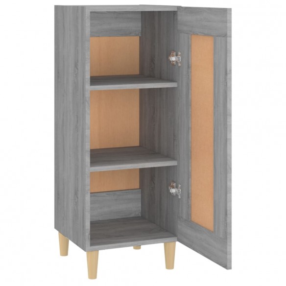 Buffet Sonoma gris 34,5x34x90 cm Bois d'ingénierie