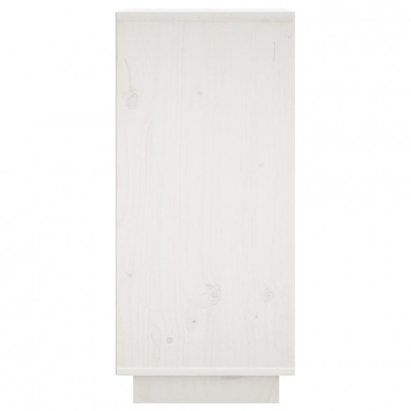 Buffets 2 pcs Blanc 31,5x34x75 cm Bois massif de pin