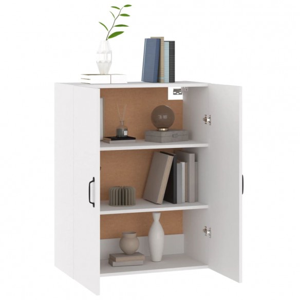 Armoire suspendue Blanc 69,5x34x90 cm Bois d'ingénierie