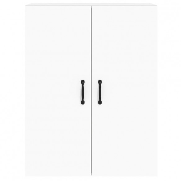 Armoires murales 2 pcs blanc bois d'ingénierie