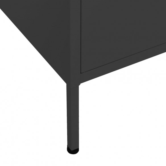 Armoire de rangement Noir 80x35x101,5 cm Acier