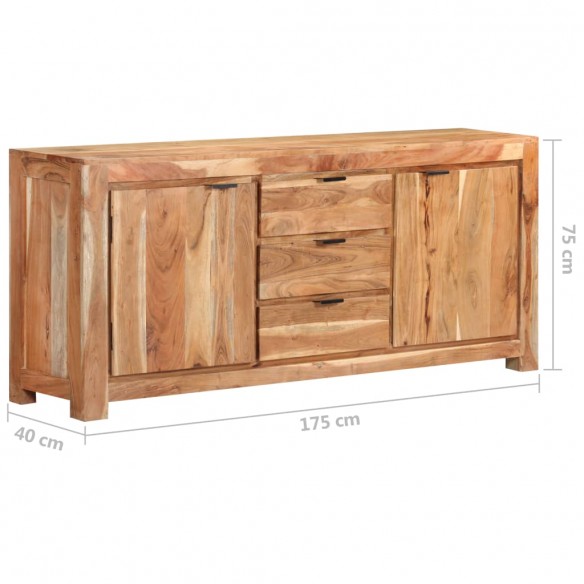 Buffet 175x40x75 cm Bois d'acacia massif