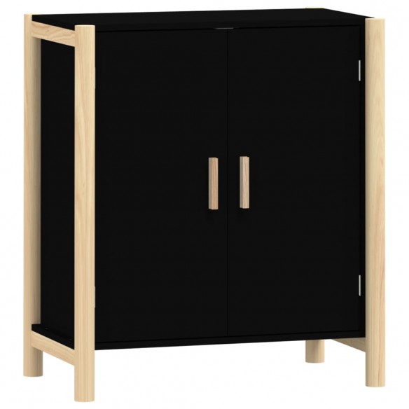 Buffet Noir 62x38x70 cm Bois d'ingénierie