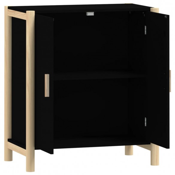 Buffet Noir 62x38x70 cm Bois d'ingénierie